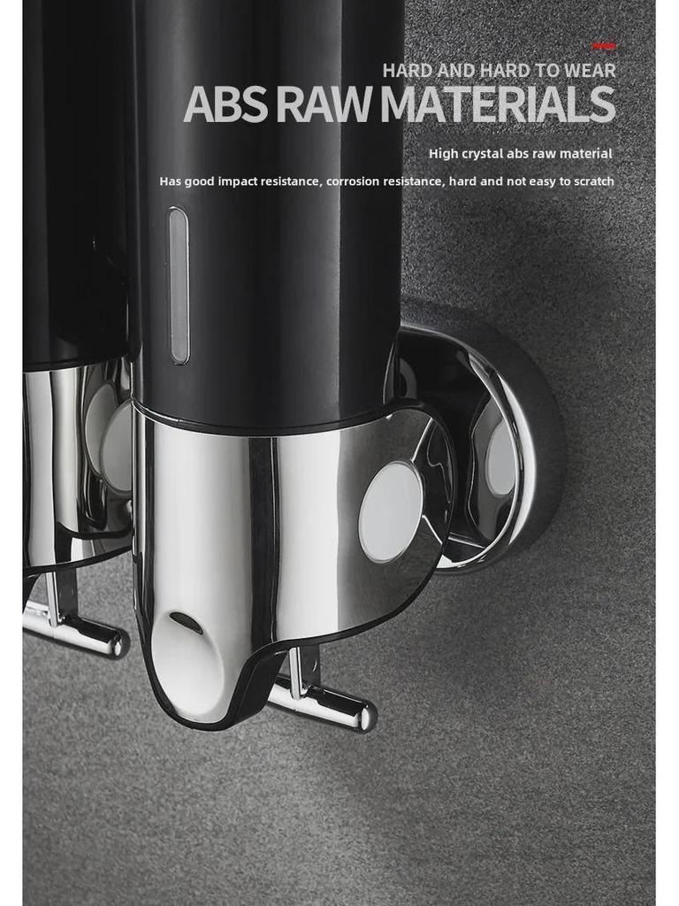 Manual Wall-Mounted Foam Soap & Shower Gel Dispenser for Bathrooms