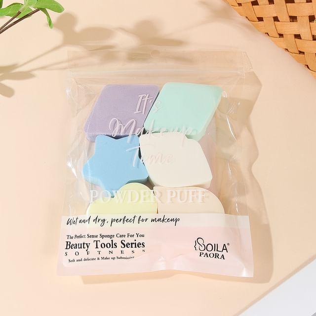 Puremantis - Set of 6: Makeup Sponge (Various Designs)