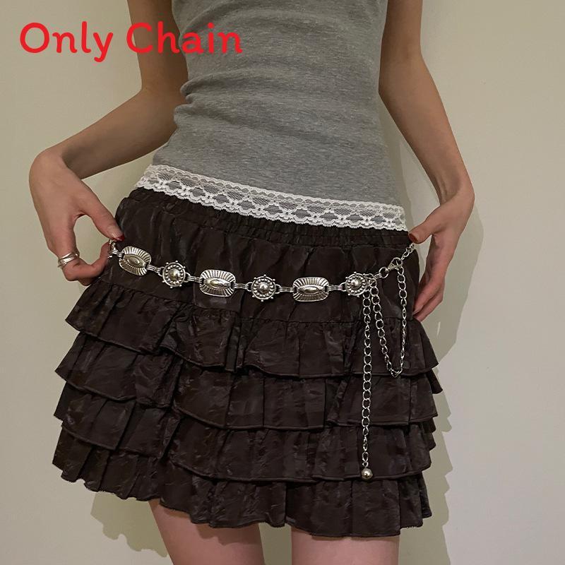 

Korean Style Metal Waist Belt For Women With Bohemian Embossed Pattern For All Seasons