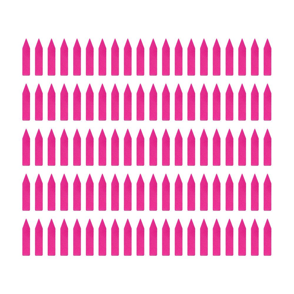 100Pcs 5*1cm Waterproof Plastic Plant Tags Garden Plant Labels Nursery Markers Flower Pots Seedling Labels Tray Garden Tools