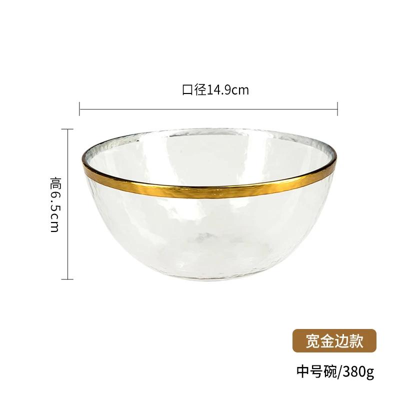 

Фруктовая тарелка Nordic Phnom Penh Light Luxury Tableware Creative Set Стеклянная тарелка Бытовая салатница Супница Тарелка Блюдо