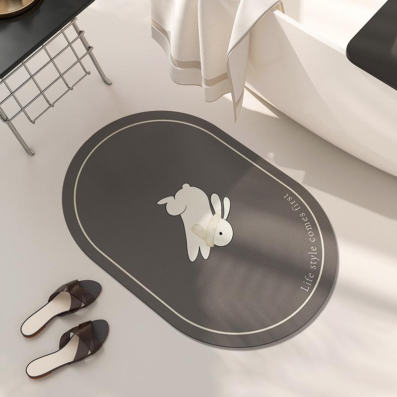 Ins Luft Badezimmertür Wasseraufnahme Rutschfeste Fußpolster Badezimmer Schnelltrocknend Verschleißfeste Fußpolster Unregelmäßige Kieselgur Bodenpolster