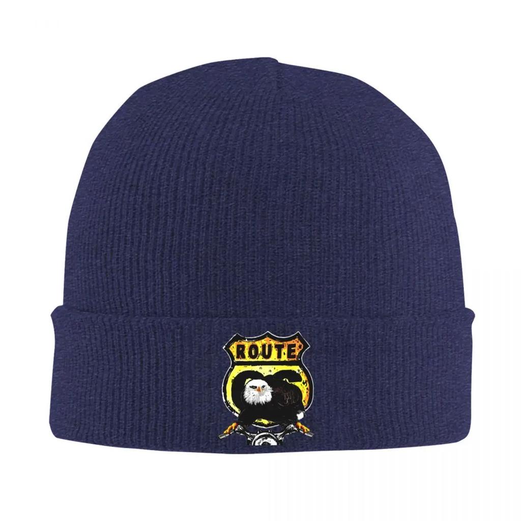 Nuovo Percorso Cappelli a Maglia da Motociclista per Donne Unisex Skullies Berretti Cappelli Invernali Acrilico Crociera America Hip Hop Cappello
