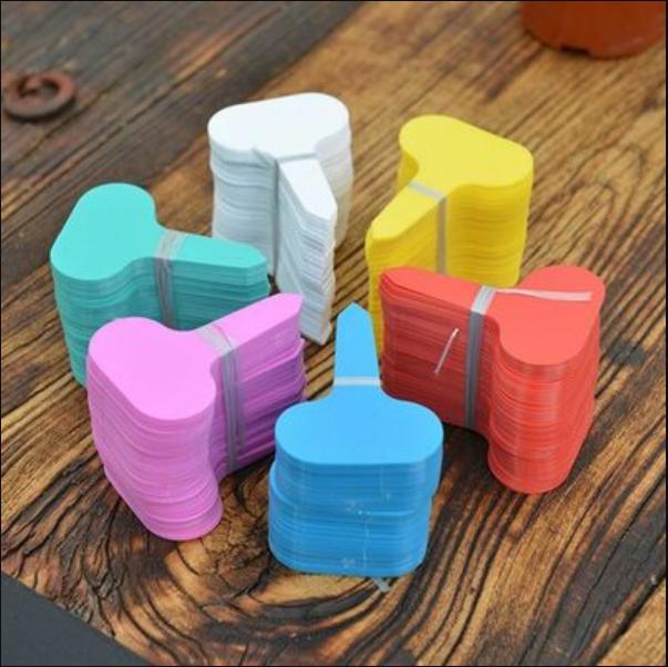 

25 шт./50 шт./100 шт. Пластиковые этикетки для семян растений, маркеры для горшков, садовые бирки для колышков 25pcs 6x10cm Pink