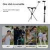 Outdoor Collapsible Cane Chair Elderly Walking Stool Light Mountaineering Cane Crutches Stool