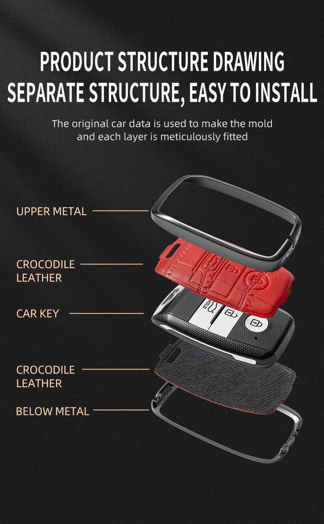 Key Pouch for Kia Models: K3, K2, Sportage, Elite Sportage, K4, K5, Forte, and KX7.