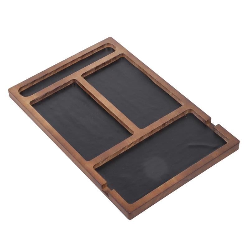 

Wooden Entryway Organizers with Multi Compartments for Storing Mobile Phone Headphones Keys and Small Accessories in Home 1