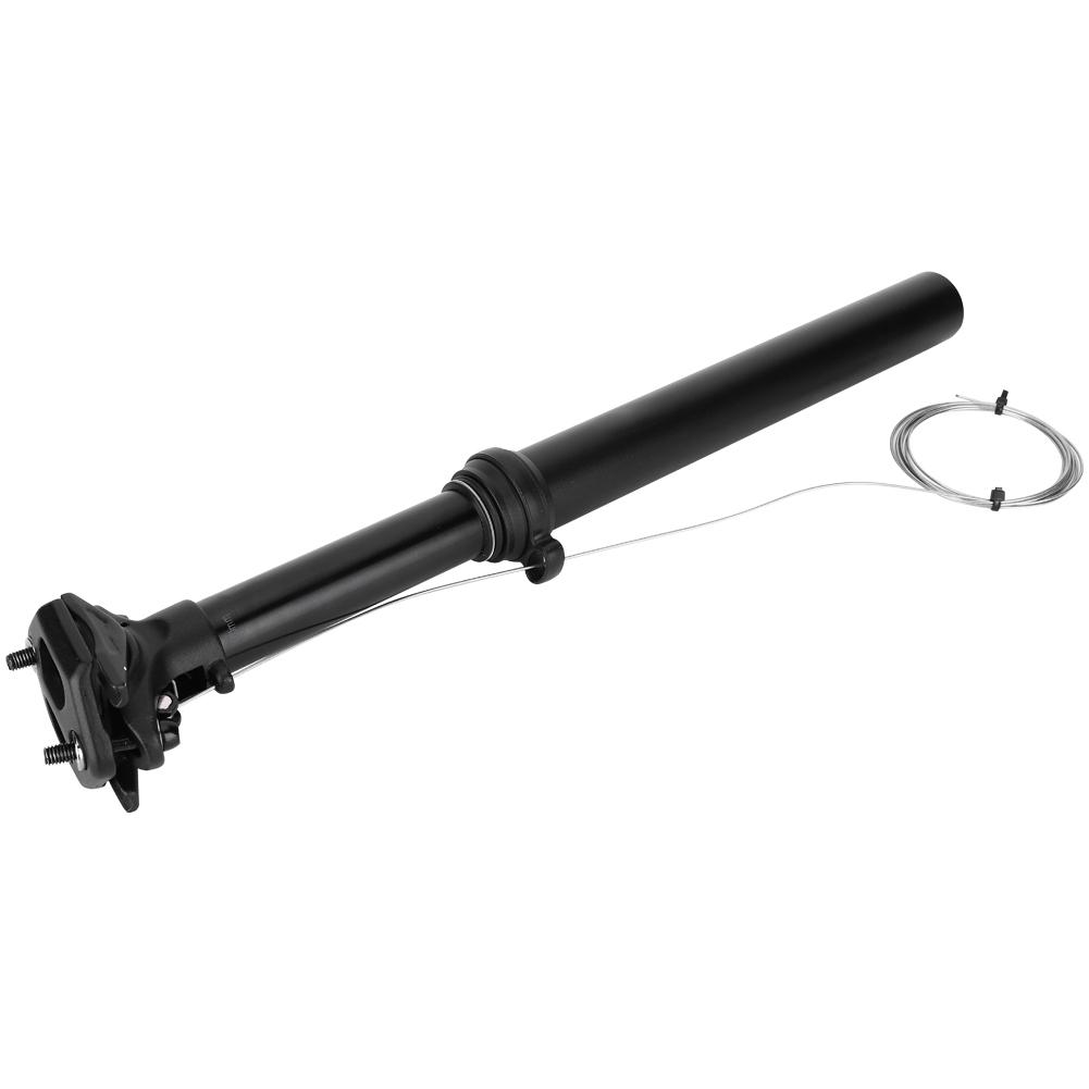 7075 Aluminium Alloy Black Road Wire Control Oil Pressure Lifting Seatpost Mountain Bike Accessory(External Wi 31.6MM*375MM )