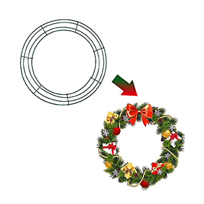 6 Stück/12 Stück Kranzmaterialien Zuhause Metall Hochzeiten Blumendekorationen Party Feiern Weihnachtsbedarf DIY