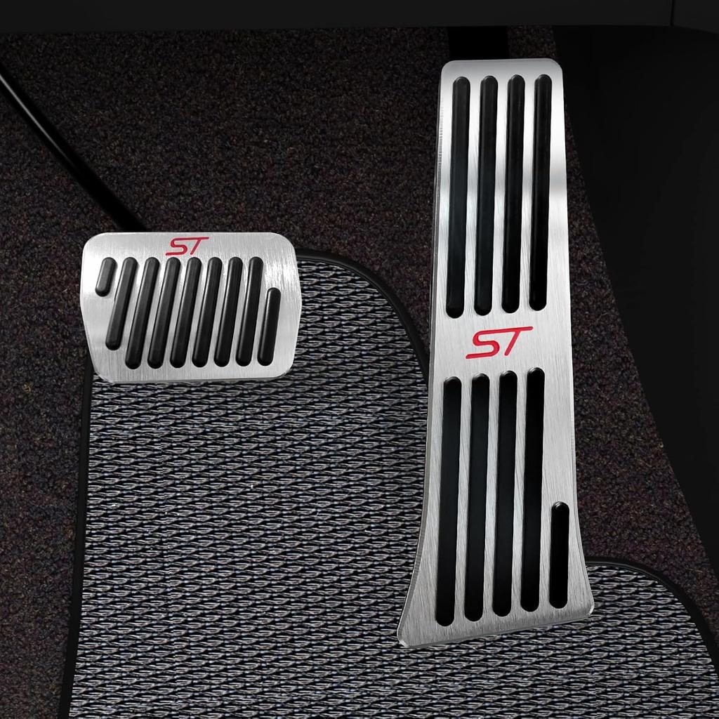 For Ford Explorer 2025 2024 - Aluminum Performance Pedals Set Non-Slip Accelerator And Brake Pedals Cover No Drill Brake Gas Accelerator Accessories