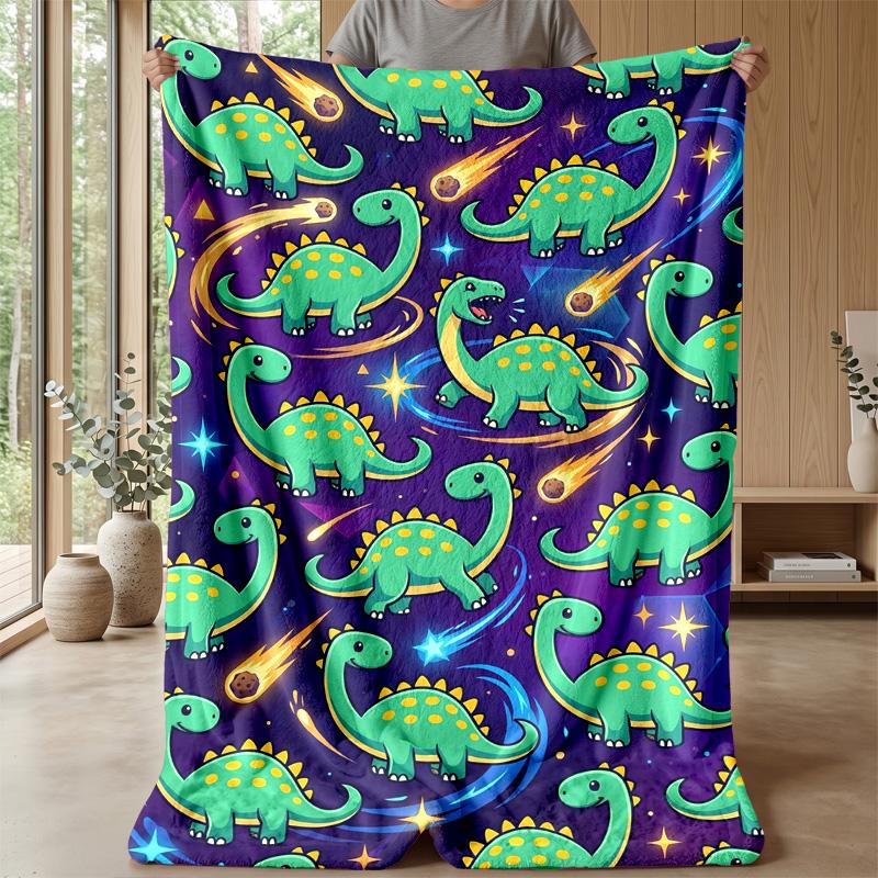Rainbow Dragon Fantasy Theme Blanket Lightweight Warm Flannel Blanket Decorative Throw Blanket for Home Decoration