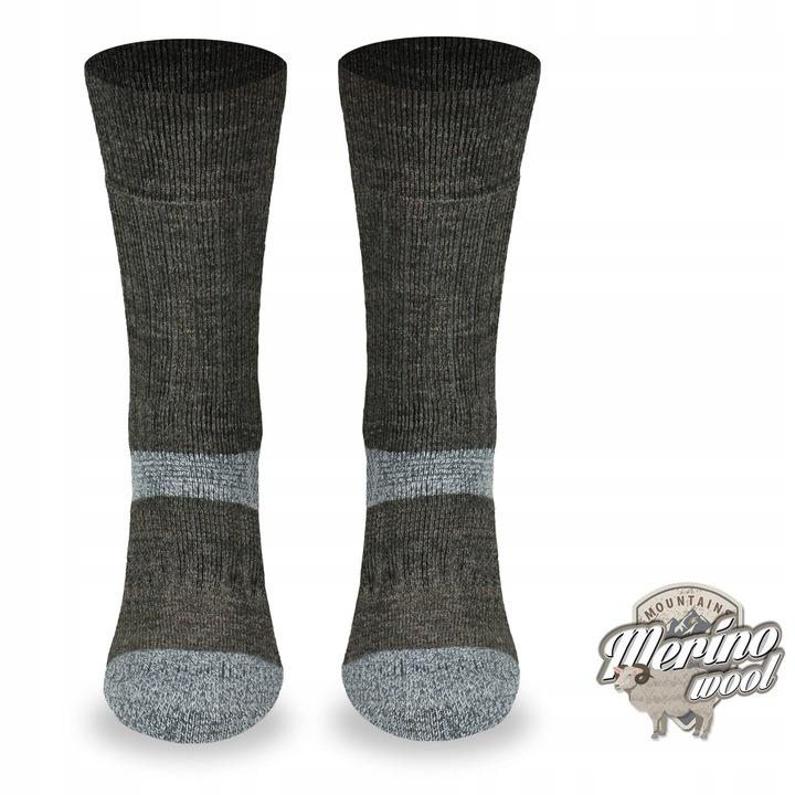 Grube Zimowe Skarpety Trekingowe Tre9 - 80% Merino