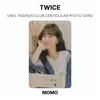 Twice TWICE UNIV. FASHION CLUB LENTICULAR FOTOKARTE Offizielle Fotokarte