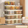 Foldable Multi-Layer Transparent Storage Cabinet for Toys, Snacks, and Clothes