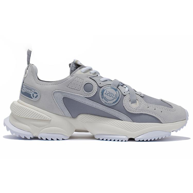 Li Ning Nebula M1 Dämpfung Rutschfest Abriebfest Leicht Niedrig geschnitten Sport Freizeit Schuhe Herren Grau AGCR225-1