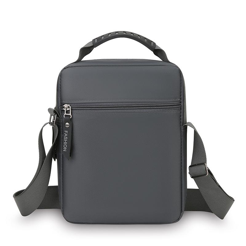 Men's Multifunctional Shoulder Bag Water-Resistant Briefcase Durable Oxford Cloth Business Tote with Multiple Compartments