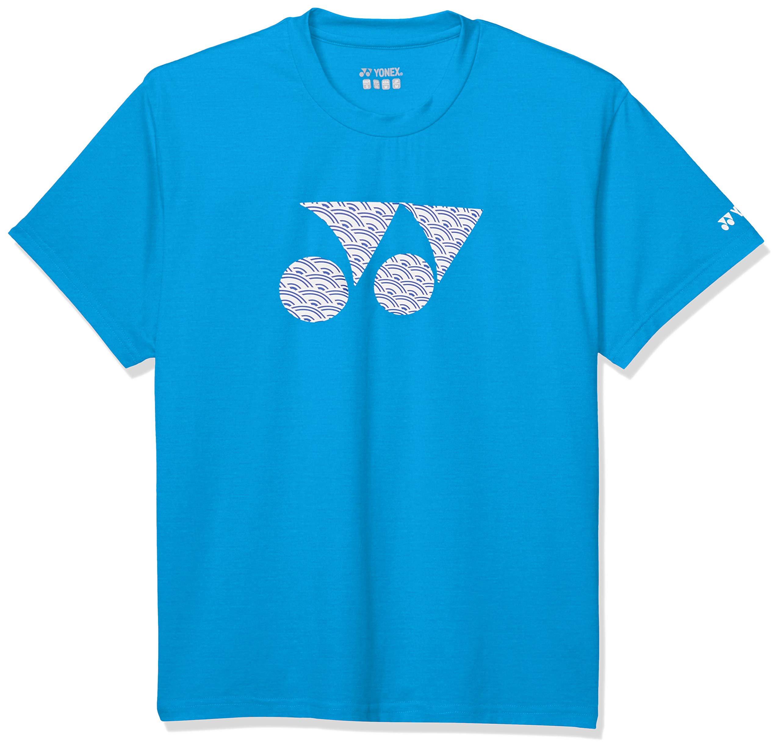 

Yonex Unisex Short Sleeve Sea Blue Size Small to Japanese size Men s Shirt, (791), (equivalent S)