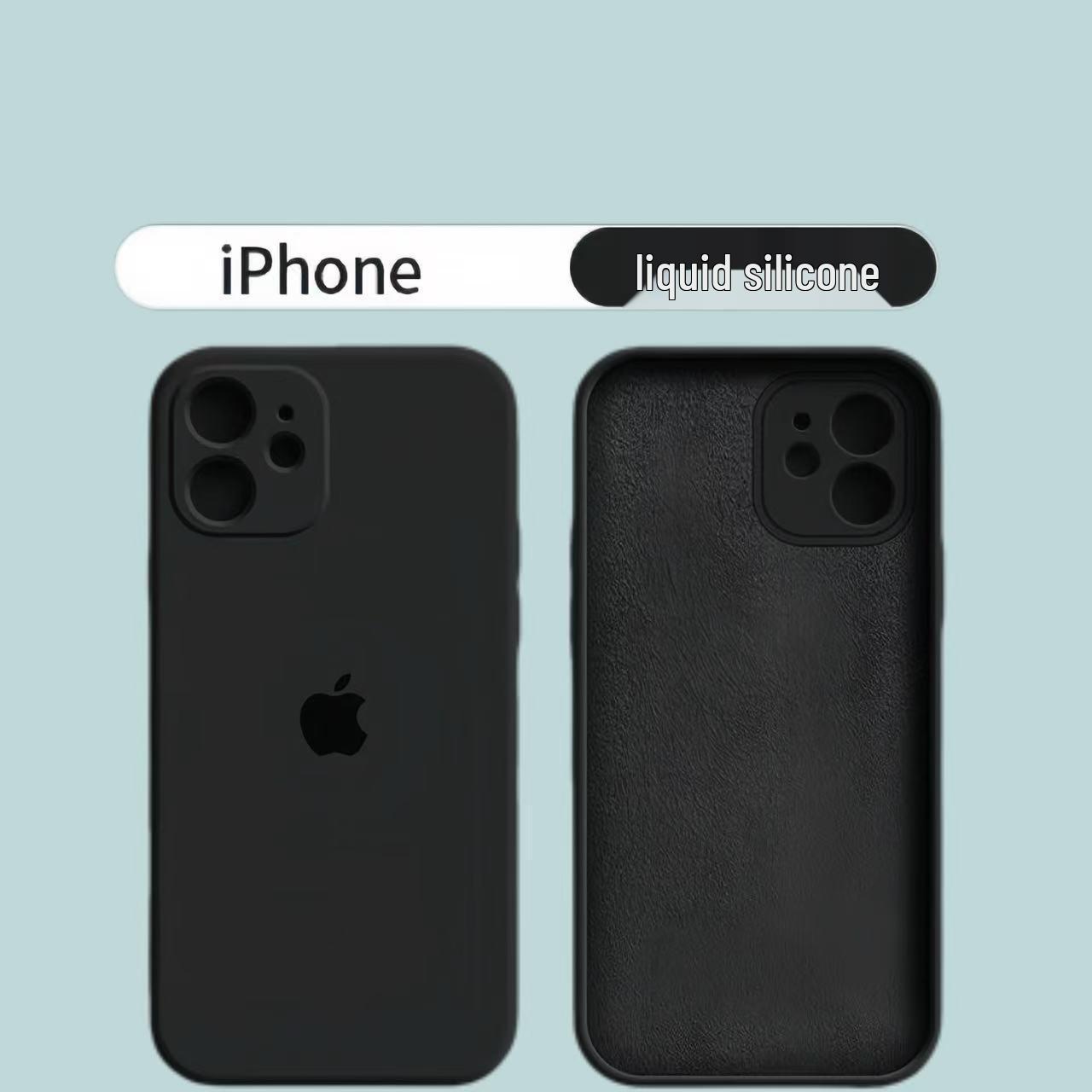 

Liquid Silicone Apple 17 Air Phone Case: Drop-proof, Waterproof, Non-discoloring, Black Sage TB21 TB21 Liquid Silicone for Apple 17Air чорний