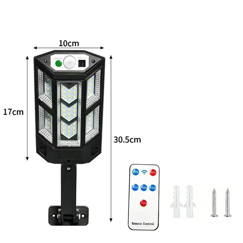 

Новейшие мощные солнечные фонари, уличные солнечные лампы с датчиком движения, 4 режима, водонепроницаемые, IP65, солнечные садовые фонари, уличные дворовые фонари 902T-1pc