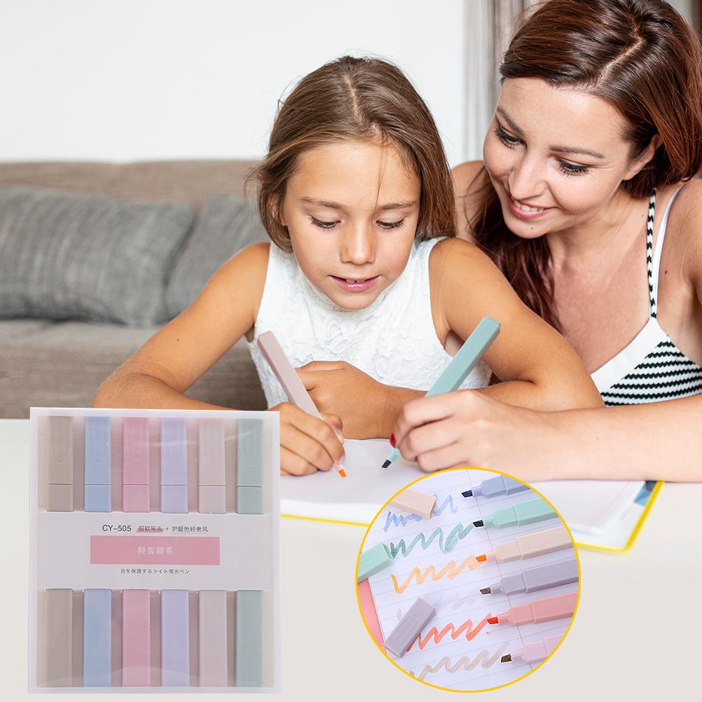 6 piese marker pixuri evidențiator set mână cont evidențiator pentru student culoare pictură schiță artă