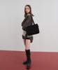 Christine Project Double Belt Shoulder Medium(Black Truffle)