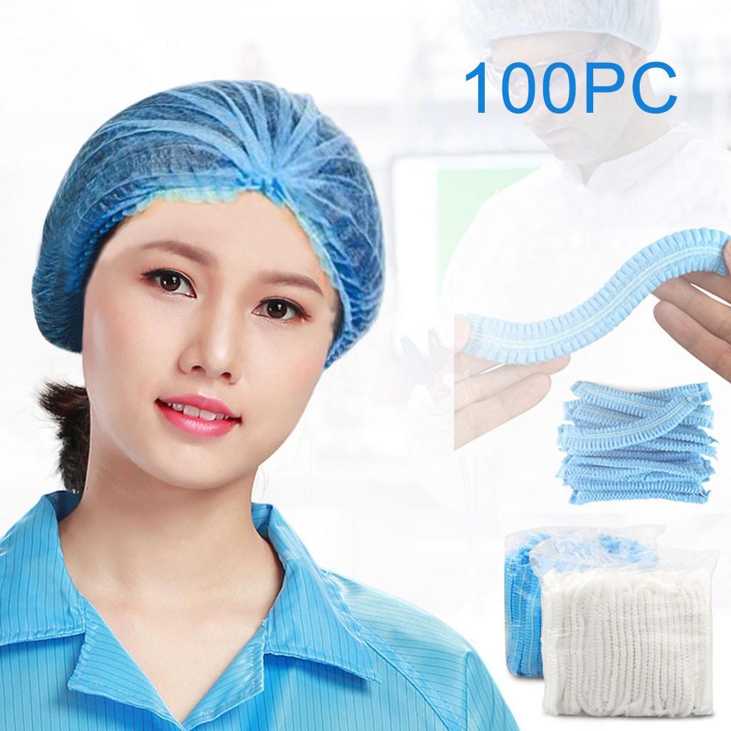 

Одноразовый нетканый защитный колпачок Elastic 100 Protection Fabric Pro синий