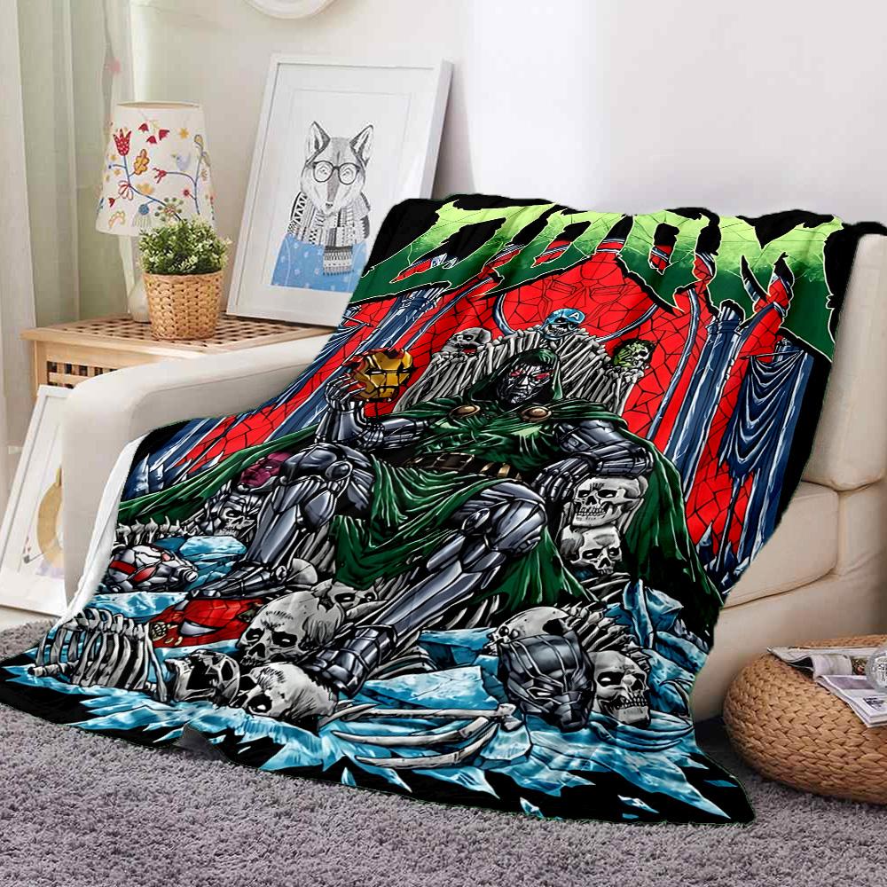 Doom Lord Flannel Blanket Throw Blanket Soft Warm Sofa Bed Camping Home Decor Unique Christmas Gift C926653