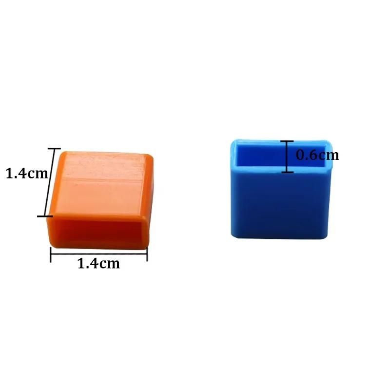 10pcs/set Transmission Data Cable USB Dust Plug Charging Wire Silicone Protective Cap USB Protector Dust Cover