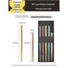 COOKER KING Pure Titanium Colored Chopsticks (5 Pairs)