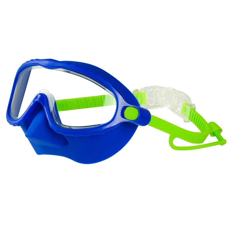 Occhialini da nuoto a tenuta stagna con copri naso Ampia visione a 180° Maschera subacquea Antiappannamento Per snorkeling Piscina Lago Giochi d'acqua