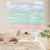 Home Fashion Decoration Tapestry Hand-painted Watercolor Sunset Print Bedroom Living Room Tapestry