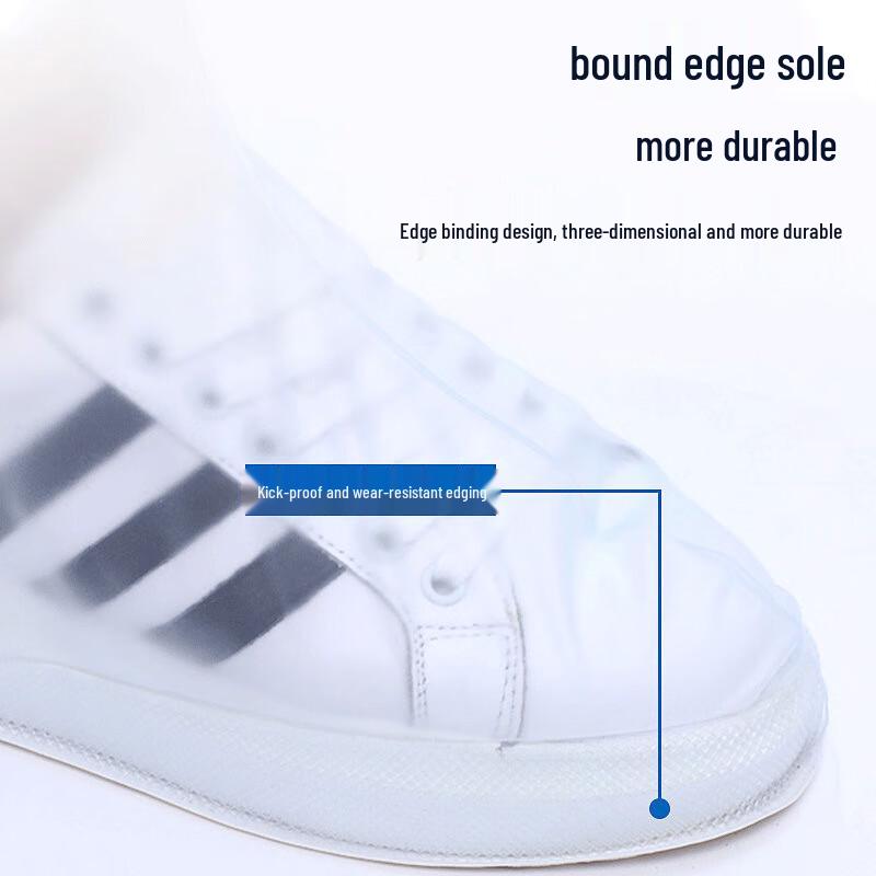 Thickened Waterproof Zipper Rain Shoe Covers
