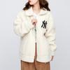 New MLB New York Yankees Velvet Jackets Unisex Ecru 3AJPF0316-50CRS