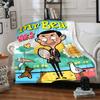 1pc Mr Bean1 Blanket, Gift, for Men and Women, Soft Blanket, Good for Sofa Bed Couch Travel, Lightweight Flannel Blanket
