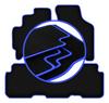 CARLUX-BLUE Car Mats For: Kia Carens I Minivan (1999-2006)