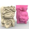 Flower Pot Silicone Mold Angel Resin Mould DIY Succulent Planter Molds Craft Art