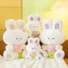 Adorable Tulip Bunny Plush Toy Cuddly Stuffed Animal For Girls Birthday Gift