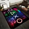 Gaming-Inspired Neon Symbol Carpet with Colorful Cyberpunk Design Suitable for Use As an Anti-slip for Living Room Bedroom Sofas