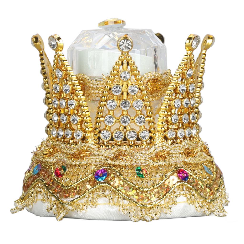 Crown Ring Box Luxurious Romantic Engagement Ring Box Portable Compact Wedding Ring Case Multipurpose Jewellry Display