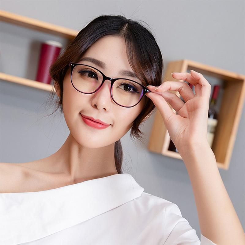 Rivets Finished Myopia Glasses -1.0 -1.5 -2.0 -2.5 -3.0 -To -6.0 Men Women Cat Eyes Reading Eyeglasses +100 +150 +200 +250 +400