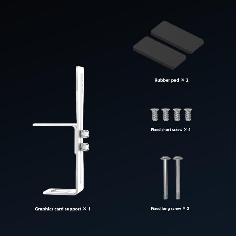 Vertical Graphics Card GPU Support Video Card Sagging Holder Bracket L Shape GPU Support Bracket for Desktop PC