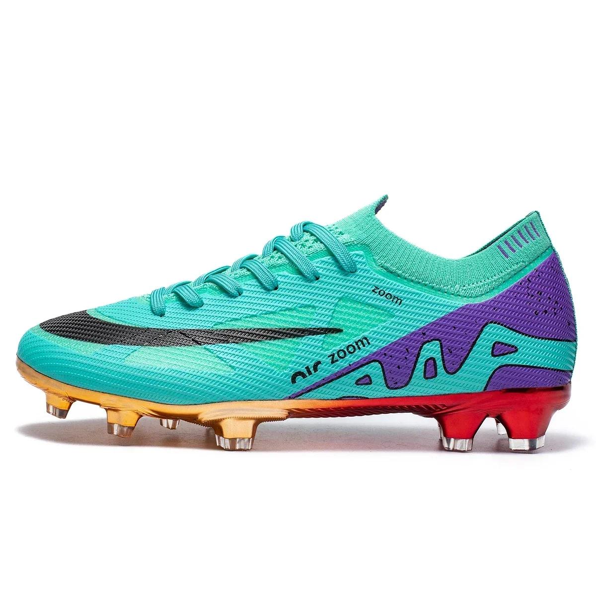 

New Men Football Boots Cleats Professional Soccer Shoes Training Outdoor Grass Match Unisex Cleats Sport Sneakers Breathable 35