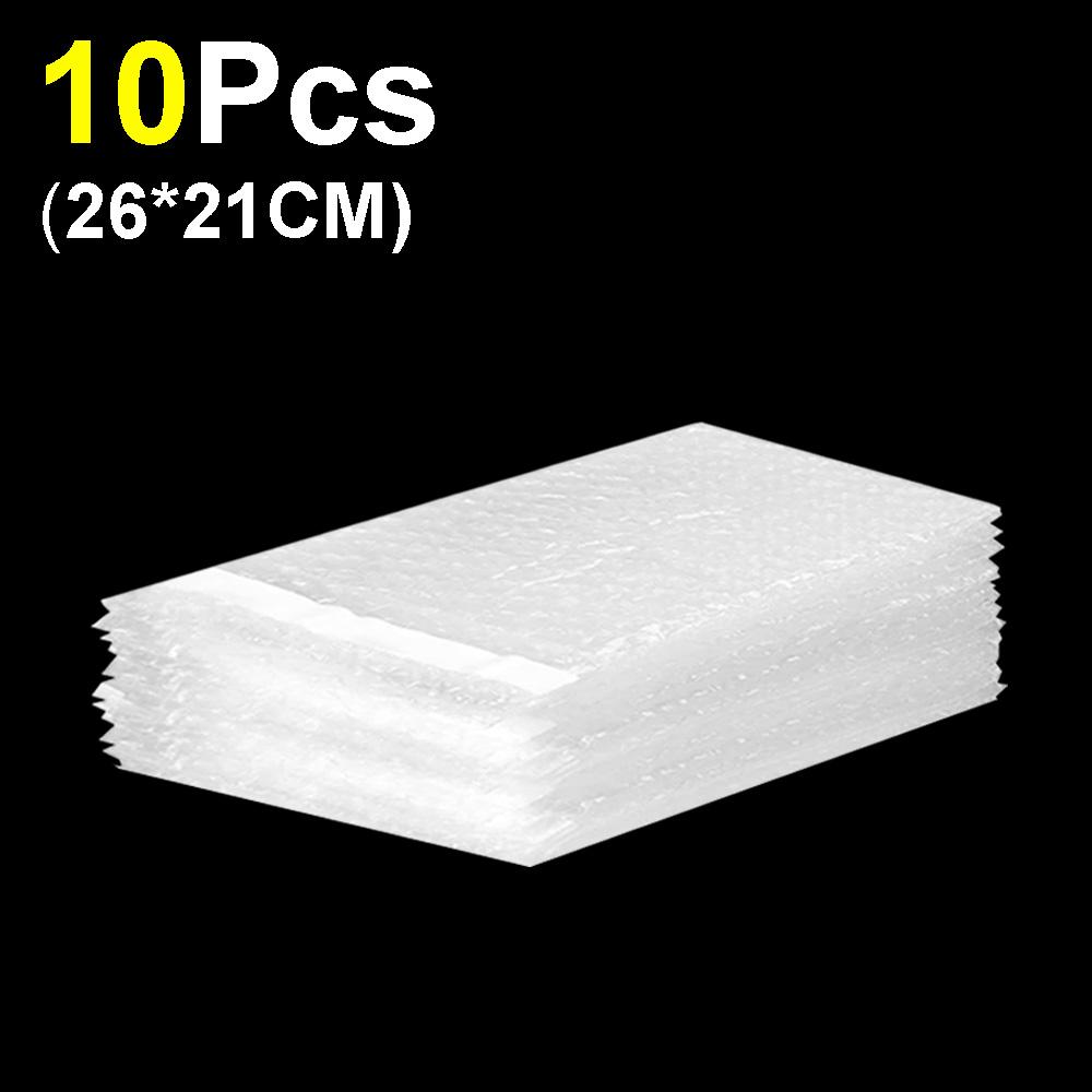 10-50pcs PE Clear Cushioning Covers Envelope Shockproof Package White Bubble Bag Protective Wrap Foam Packing Bags Can Be Sealed