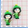 Cartoon Clown Doll Resin Accessories: Cute Handmade Ornaments for Hair Clips, Refrigerator Magnets, and Phone Cases
