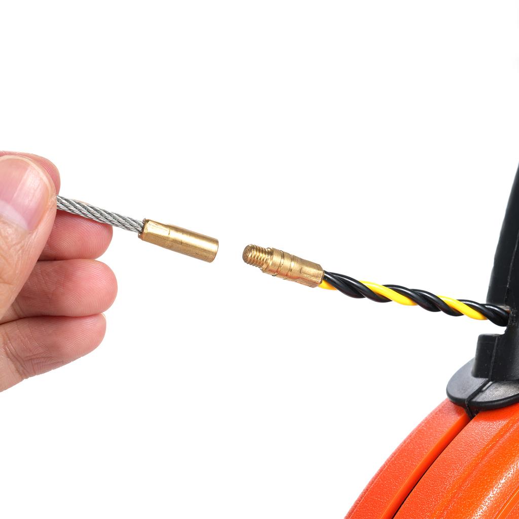 Electrical Wire Puller 100FT Polyester Electrical Fish Tape, Fish Tape Wire Puller with High Impact Case Cable Retractable Aid