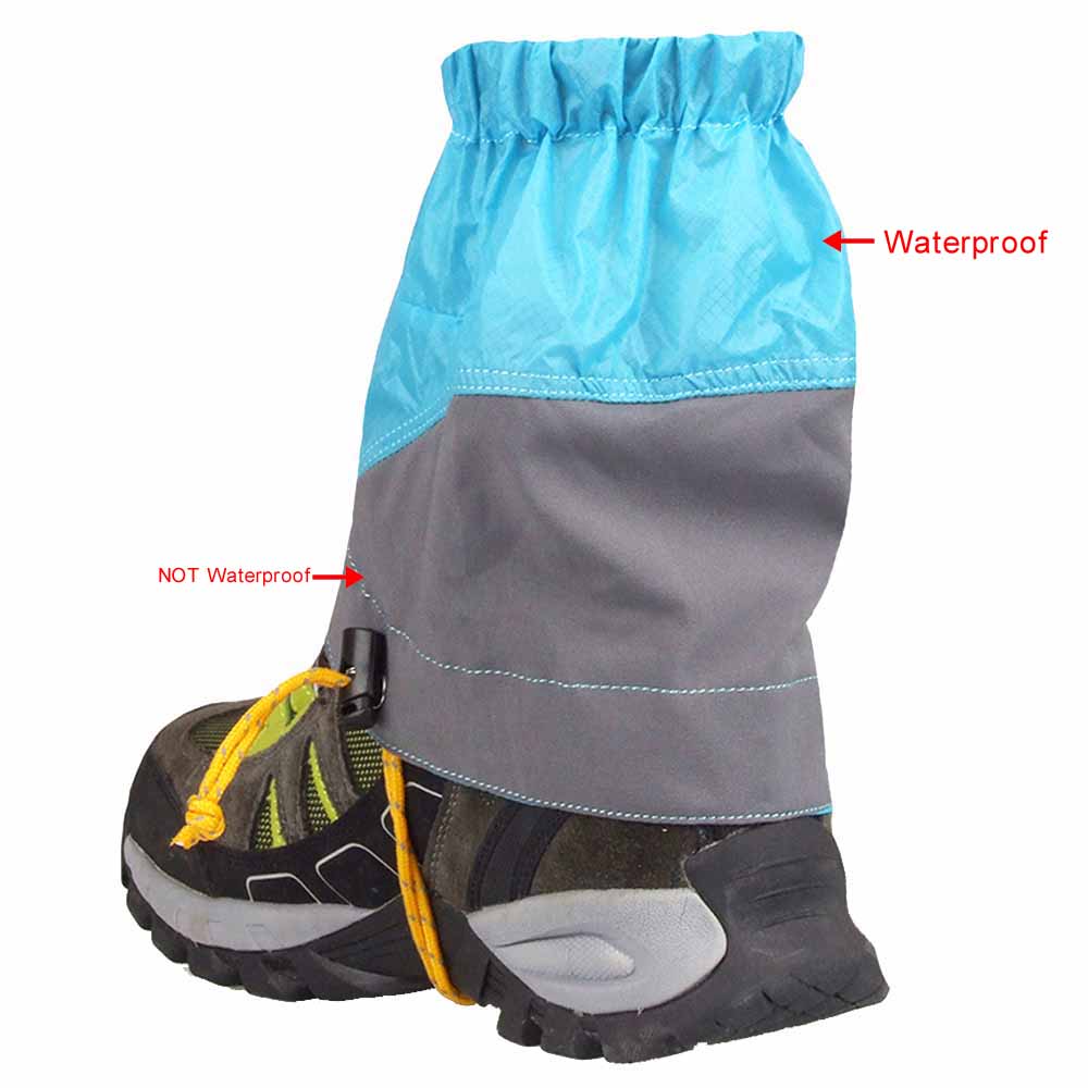 Outdoor Siliconen Gecoate Nylon Waterdichte Ademende Gaiters Beenbeschermer voor Wandelen Klimmen
