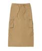 Covernat Woman Parachute Cargo Skirt Camel