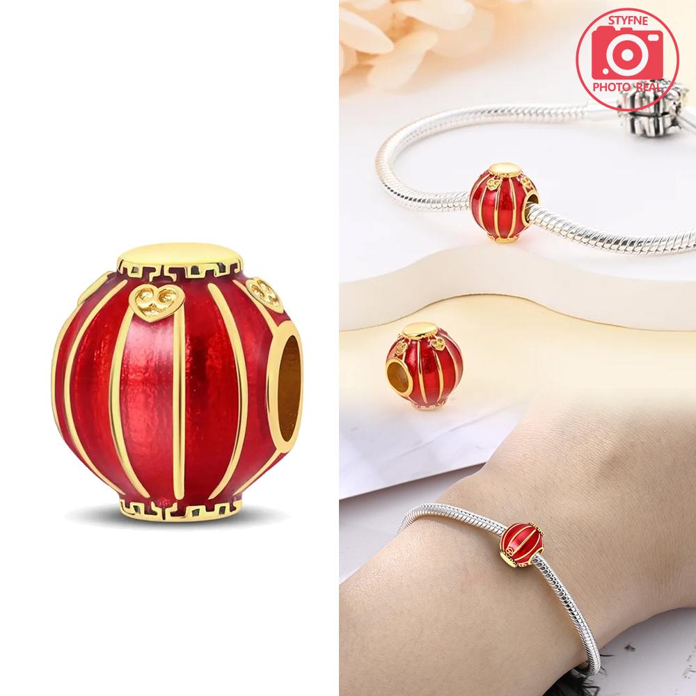

Red lantern Bead Components Copper Metal Colors Designed For Charm Bead Components Copper Metal Colors Authentic Original Bracelet High Quality Fine