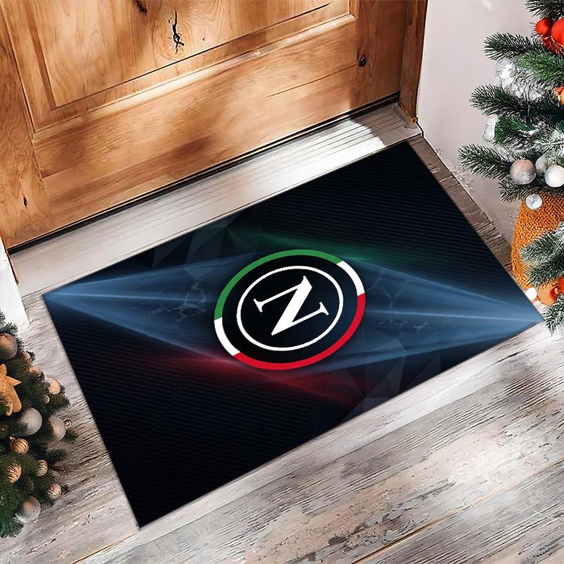 Tappeto Morbido Antiscivolo per Interni con Motivo Calcio Napoli FC Tappetino Decorativo Sportivo per Camera da Letto