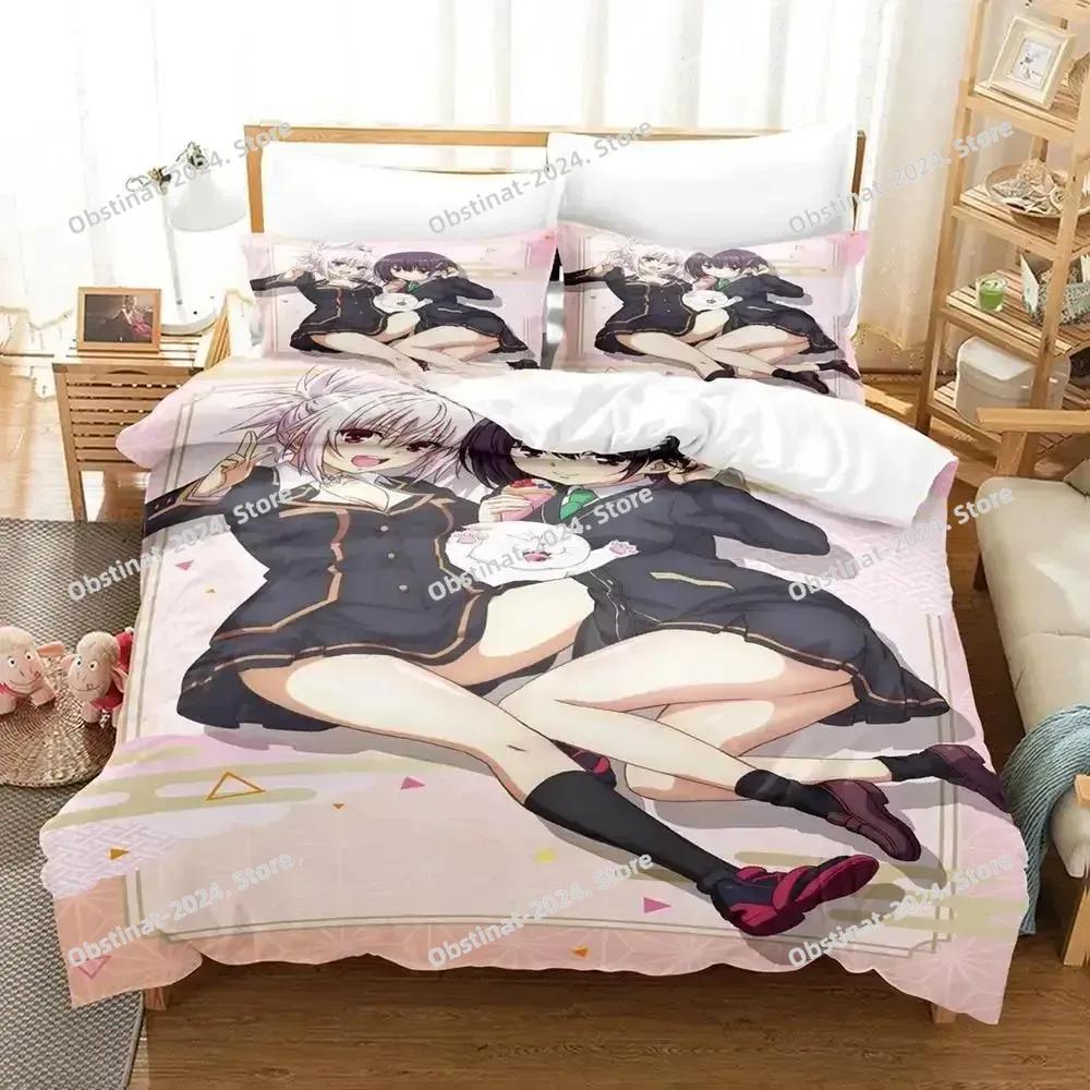 Ayakashi Triangle Beding Set Single Twin Ful Quen King-Sized Dimensionsd Dimensions Bed Linen Set Adult People Kid Bedrom Duvet cover Sets Anime Bed